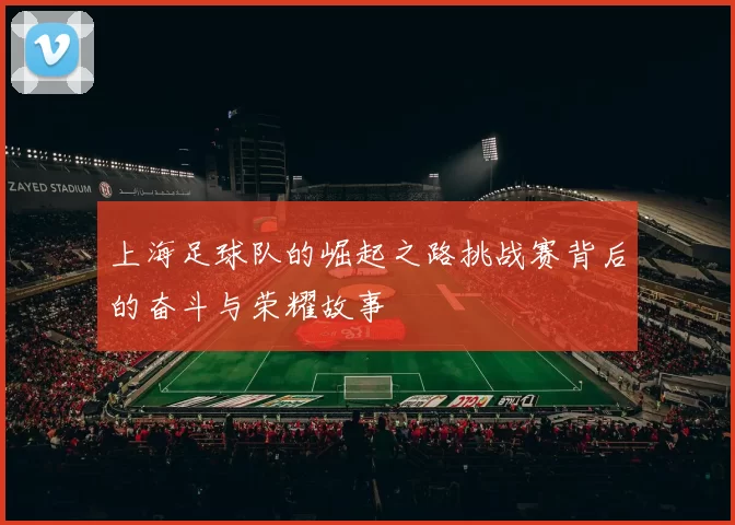 上海足球队的崛起之路挑战赛背后的奋斗与荣耀故事